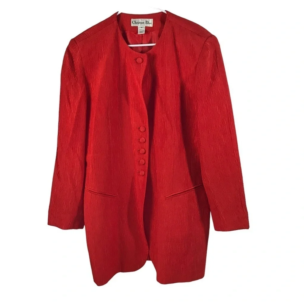 Christian Dior Orange Blazer size 16